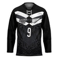 Aotearoa Rugby Custom Hockey Jersey Maori Tribal Motifs Stripes-Sporty Style