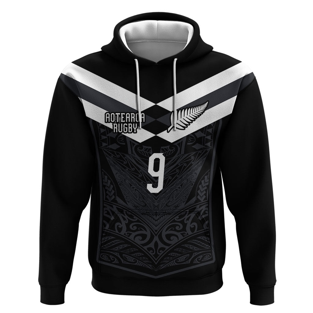 Aotearoa Rugby Custom Hoodie Maori Tribal Motifs Stripes-Sporty Style