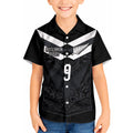 Aotearoa Rugby Custom Kid Hawaiian Shirt Maori Tribal Motifs Stripes-Sporty Style
