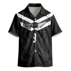 Aotearoa Rugby Custom Kid Hawaiian Shirt Maori Tribal Motifs Stripes-Sporty Style