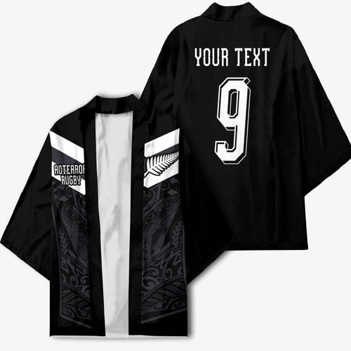 Aotearoa Rugby Custom Kimono Maori Tribal Motifs Stripes-Sporty Style