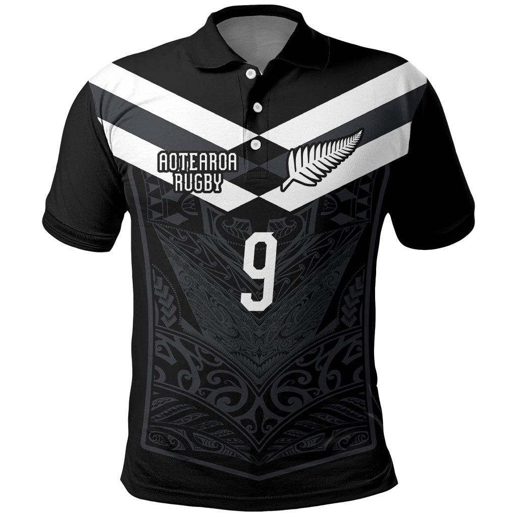 Aotearoa Rugby Custom Polo Shirt Maori Tribal Motifs Stripes-Sporty Style