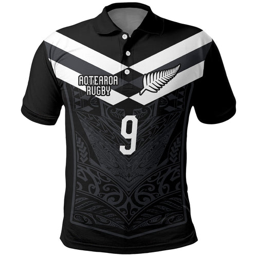 Aotearoa Rugby Custom Polo Shirt Maori Tribal Motifs Stripes-Sporty Style