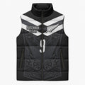 Aotearoa Rugby Custom Sleeveless Puffer Jacket Maori Tribal Motifs Stripes-Sporty Style