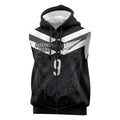 Aotearoa Rugby Custom Sleeveless Zip Hoodie Maori Tribal Motifs Stripes-Sporty Style