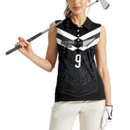 Aotearoa Rugby Custom Women Sleeveless Polo Shirt Maori Tribal Motifs Stripes-Sporty Style