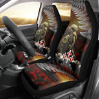 New Zealand ANZAC Day Car Seat Cover The Ode of Remembrance and Silver Fern