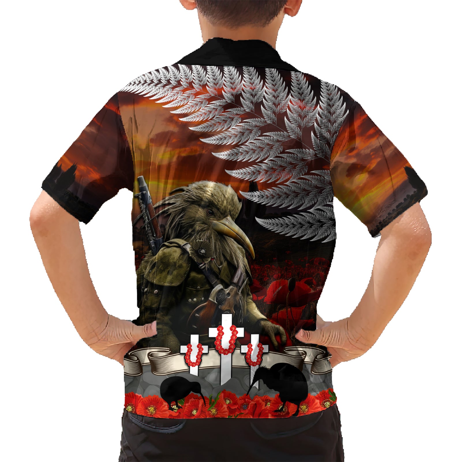 New Zealand ANZAC Day Hawaiian Shirt The Ode of Remembrance and Silver Fern
