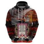 New Zealand ANZAC Day Hoodie The Ode of Remembrance and Silver Fern