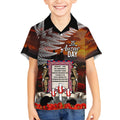 New Zealand ANZAC Day Kid Hawaiian Shirt The Ode of Remembrance and Silver Fern