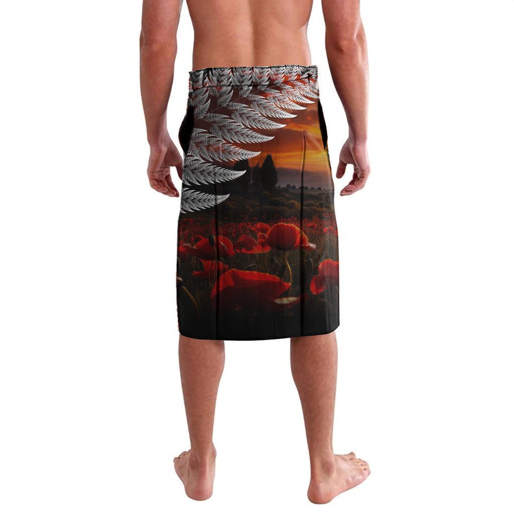 New Zealand ANZAC Day Lavalava The Ode of Remembrance and Silver Fern