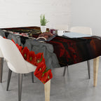 New Zealand ANZAC Day Tablecloth The Ode of Remembrance and Silver Fern