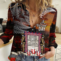 New Zealand ANZAC Day Women Casual Shirt The Ode of Remembrance and Silver Fern