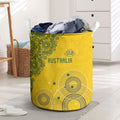 Australia National Football Laundry Basket Socceroos-Aboriginal Dot Art Heritage Graphic