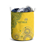 Australia National Football Laundry Basket Socceroos-Aboriginal Dot Art Heritage Graphic
