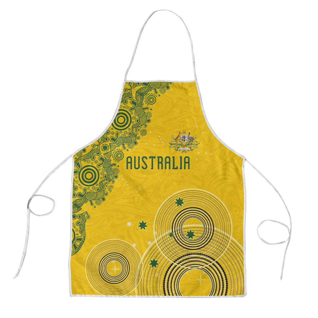 Australia National Football Apron Socceroos-Aboriginal Dot Art Heritage Graphic