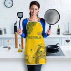 Australia National Football Apron Socceroos-Aboriginal Dot Art Heritage Graphic