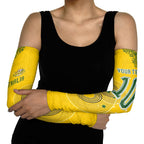Custom Australia National Football Arm Sleeves Socceroos-Aboriginal Dot Art Heritage Graphic