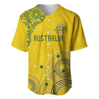 Custom Australia National Football Baseball Jersey Socceroos-Aboriginal Dot Art Heritage Graphic