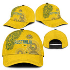 Australia National Football Classic Cap Socceroos-Aboriginal Dot Art Heritage Graphic