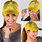 Australia National Football Classic Cap Socceroos-Aboriginal Dot Art Heritage Graphic