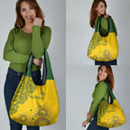 Australia National Football Grocery Bag Socceroos-Aboriginal Dot Art Heritage Graphic