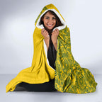 Australia National Football Hooded Blanket Socceroos-Aboriginal Dot Art Heritage Graphic