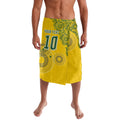 Custom Australia National Football Lavalava Socceroos-Aboriginal Dot Art Heritage Graphic