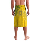 Custom Australia National Football Lavalava Socceroos-Aboriginal Dot Art Heritage Graphic