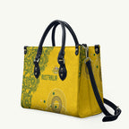 Australia National Football Leather Bag Socceroos-Aboriginal Dot Art Heritage Graphic