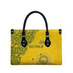 Australia National Football Leather Bag Socceroos-Aboriginal Dot Art Heritage Graphic