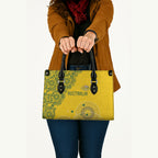 Australia National Football Leather Bag Socceroos-Aboriginal Dot Art Heritage Graphic