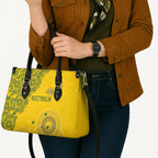Australia National Football Leather Bag Socceroos-Aboriginal Dot Art Heritage Graphic
