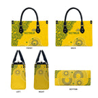 Australia National Football Leather Bag Socceroos-Aboriginal Dot Art Heritage Graphic