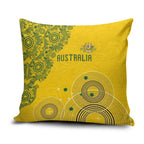 Australia National Football Pillow Cover Socceroos-Aboriginal Dot Art Heritage Graphic