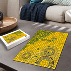 Australia National Football Puzzle Socceroos-Aboriginal Dot Art Heritage Graphic