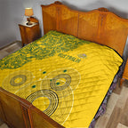 Australia National Football Quilt Socceroos-Aboriginal Dot Art Heritage Graphic