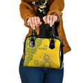 Australia National Football Shoulder Handbag Socceroos-Aboriginal Dot Art Heritage Graphic