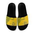 Australia National Football Slide Sandals Socceroos-Aboriginal Dot Art Heritage Graphic
