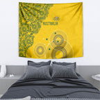 Australia National Football Tapestry Socceroos-Aboriginal Dot Art Heritage Graphic