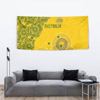 Australia National Football Tapestry Socceroos-Aboriginal Dot Art Heritage Graphic