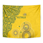 Australia National Football Tapestry Socceroos-Aboriginal Dot Art Heritage Graphic