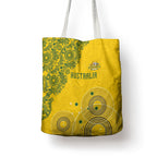 Australia National Football Tote Bag Socceroos-Aboriginal Dot Art Heritage Graphic