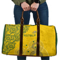 Australia National Football Travel Bag Socceroos-Aboriginal Dot Art Heritage Graphic