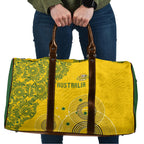 Australia National Football Travel Bag Socceroos-Aboriginal Dot Art Heritage Graphic