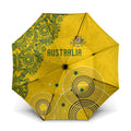 Australia National Football Umbrella Socceroos-Aboriginal Dot Art Heritage Graphic