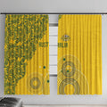Australia National Football Window Curtain Socceroos-Aboriginal Dot Art Heritage Graphic