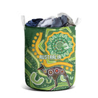 Australia Darts Laundry Basket Aboriginal Dot Art Boomerang Indigenous Style Graphic