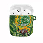 Australia Darts AirPods Case Aboriginal Dot Art Boomerang Indigenous Style Graphic