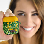 Australia Darts AirPods Case Aboriginal Dot Art Boomerang Indigenous Style Graphic
